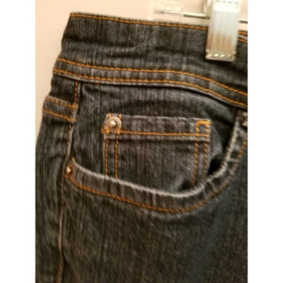 Tommy Hilfiger Womens Dark Wash Jeans Flare Boot Cut Size 27 Measured 30x31 - Picture 4 of 11
